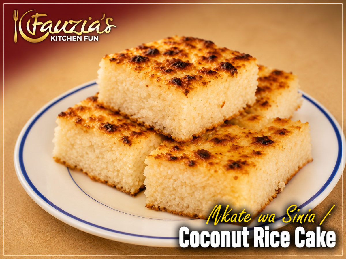 Mkate wa Sinia (Rice and Coconut Cake)
