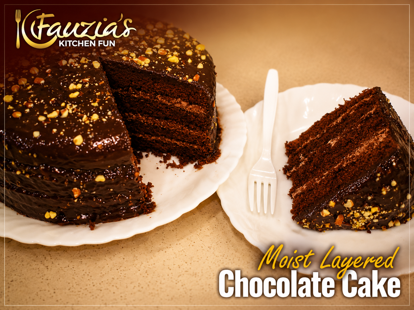 Moist Layered Chocolate Cake