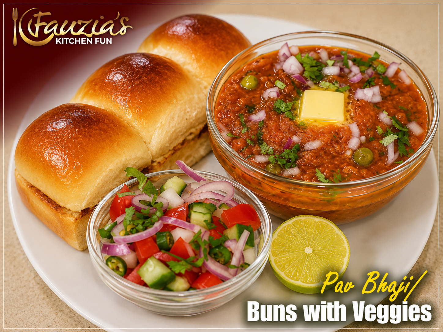 Pav Bhaji/Buns with Veggies