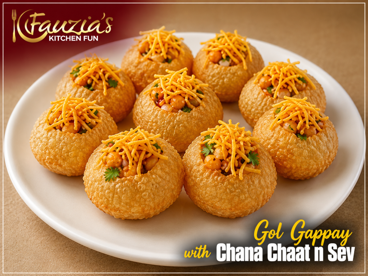 Gol Gappay with Chana Chaat & Sev