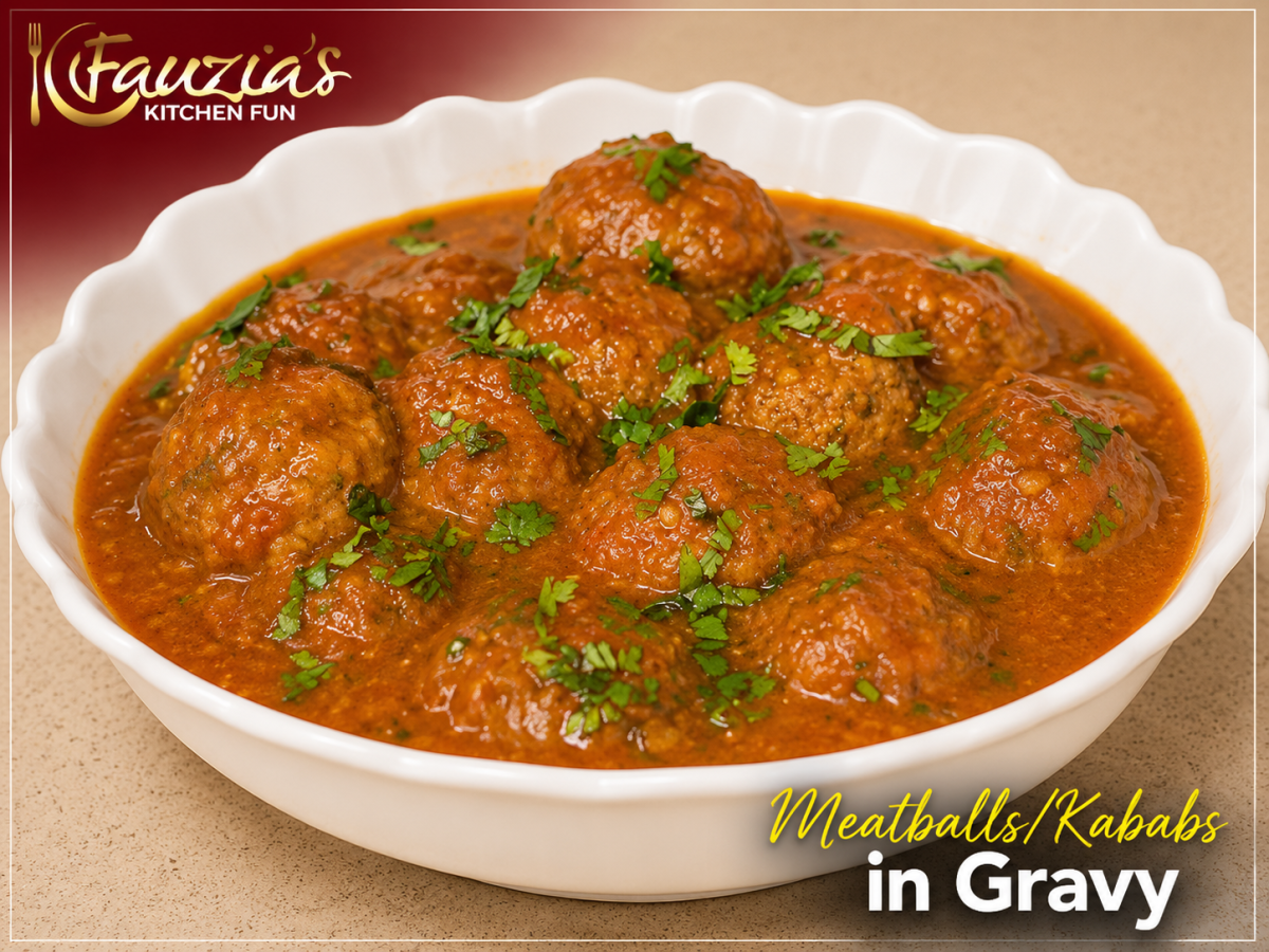 Meatballs/Kababs in Gravy/Koftas