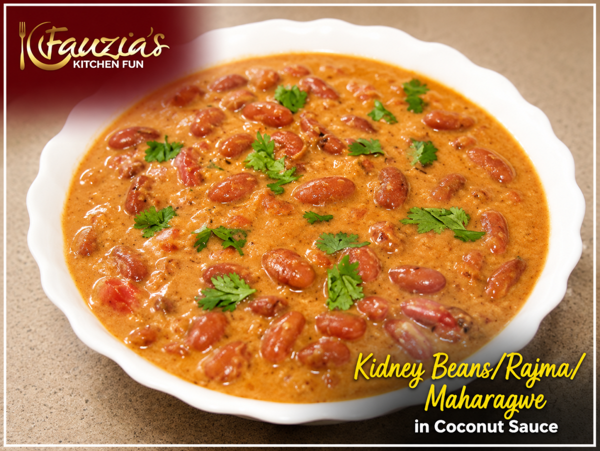 Kidney Beans/Rajma in Coconut Sauce/Maharagwe ya Nazi