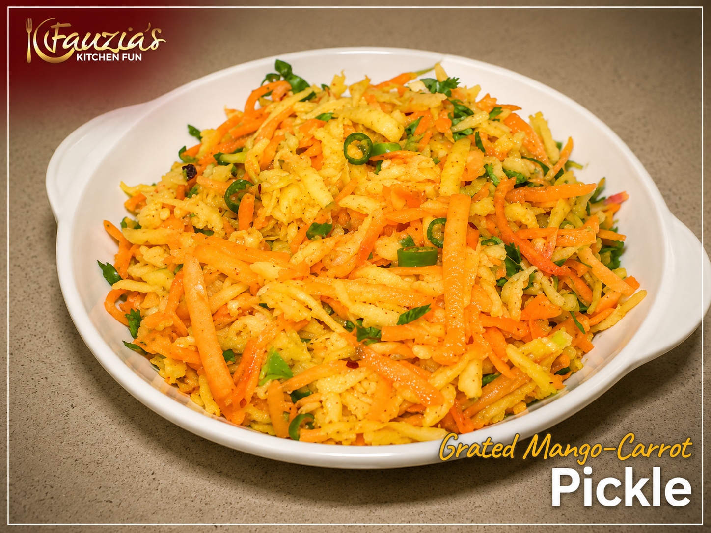Grated Mango-Carrot Pickle