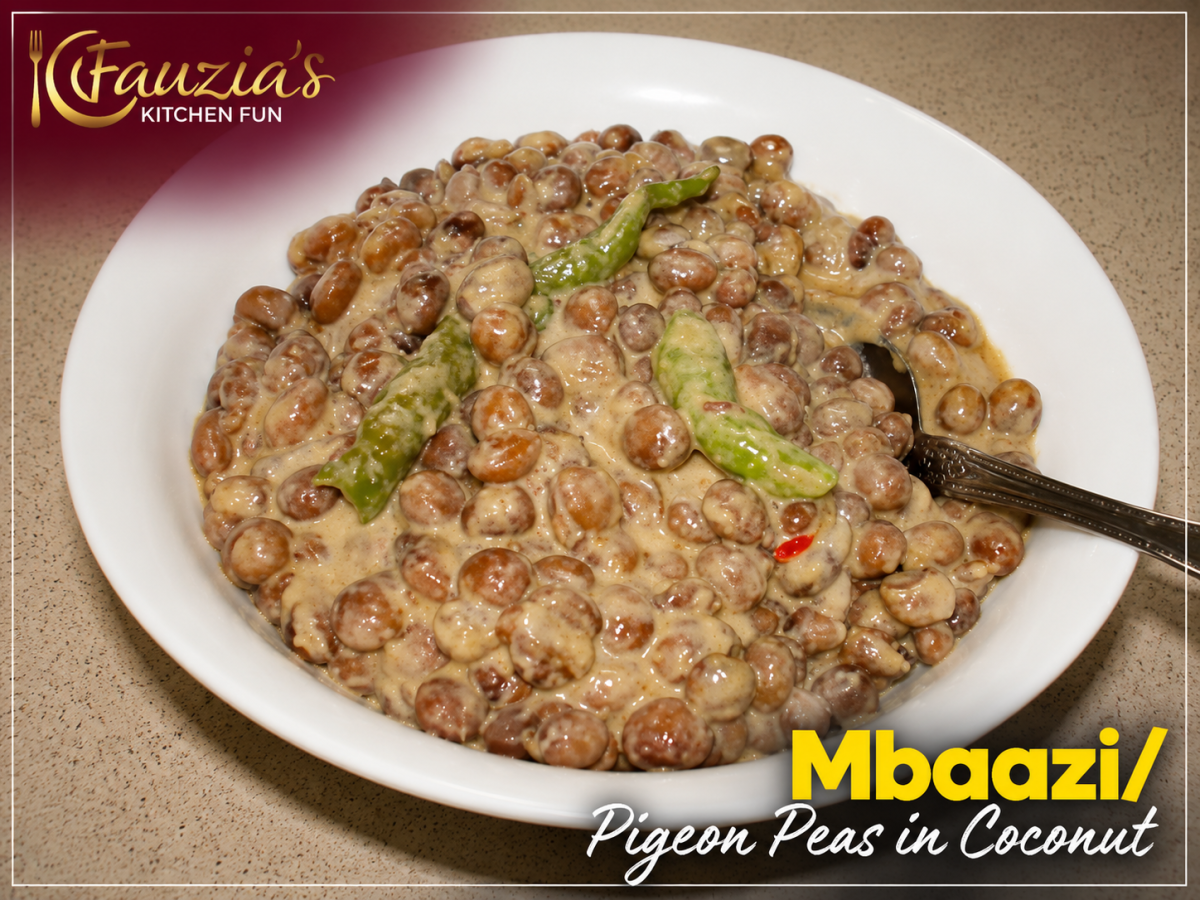 Pigeon Peas/Mbaazi cooked in Coconut Milk/Tui