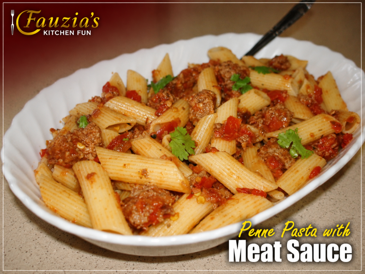 Penne Pasta with Meat Sauce