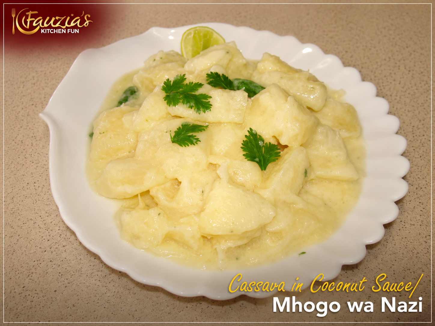 Cassava/Tapioca in Coconut Sauce/Mhogo wa Nazi