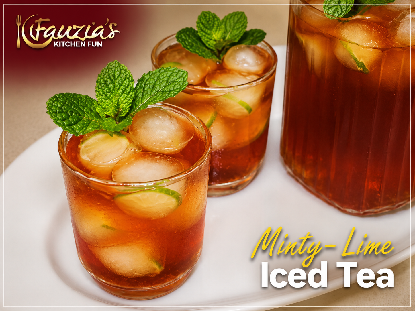 Minty-Lime Iced Tea