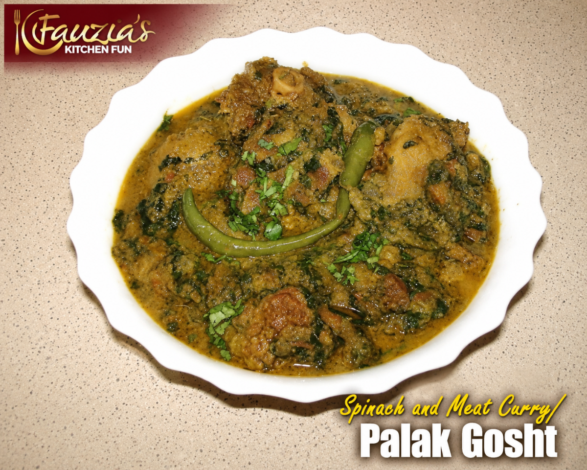 Spinach and Meat Curry/Palak Gosht