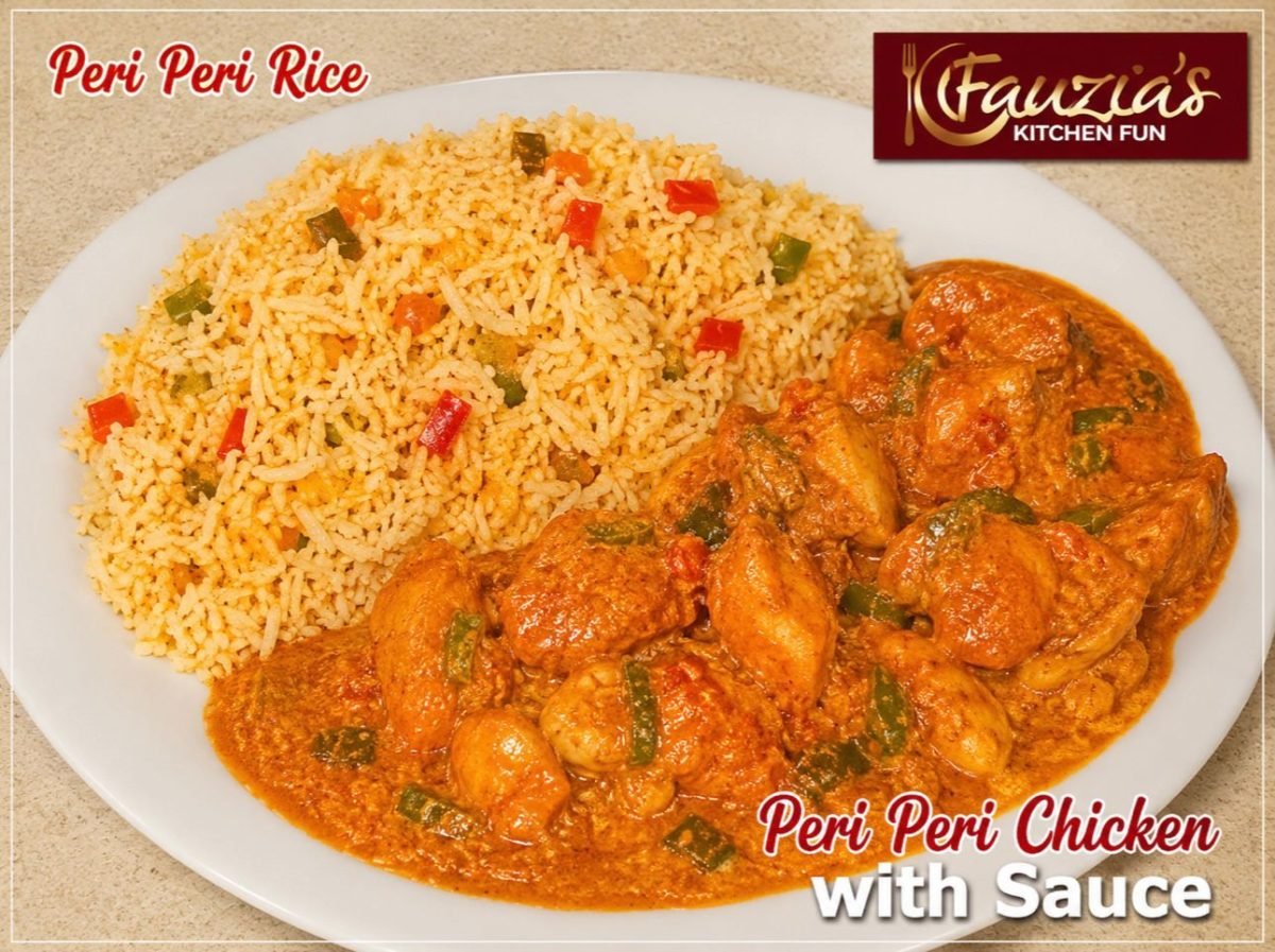 Peri Peri Rice & Peri Peri Chicken with Sauce