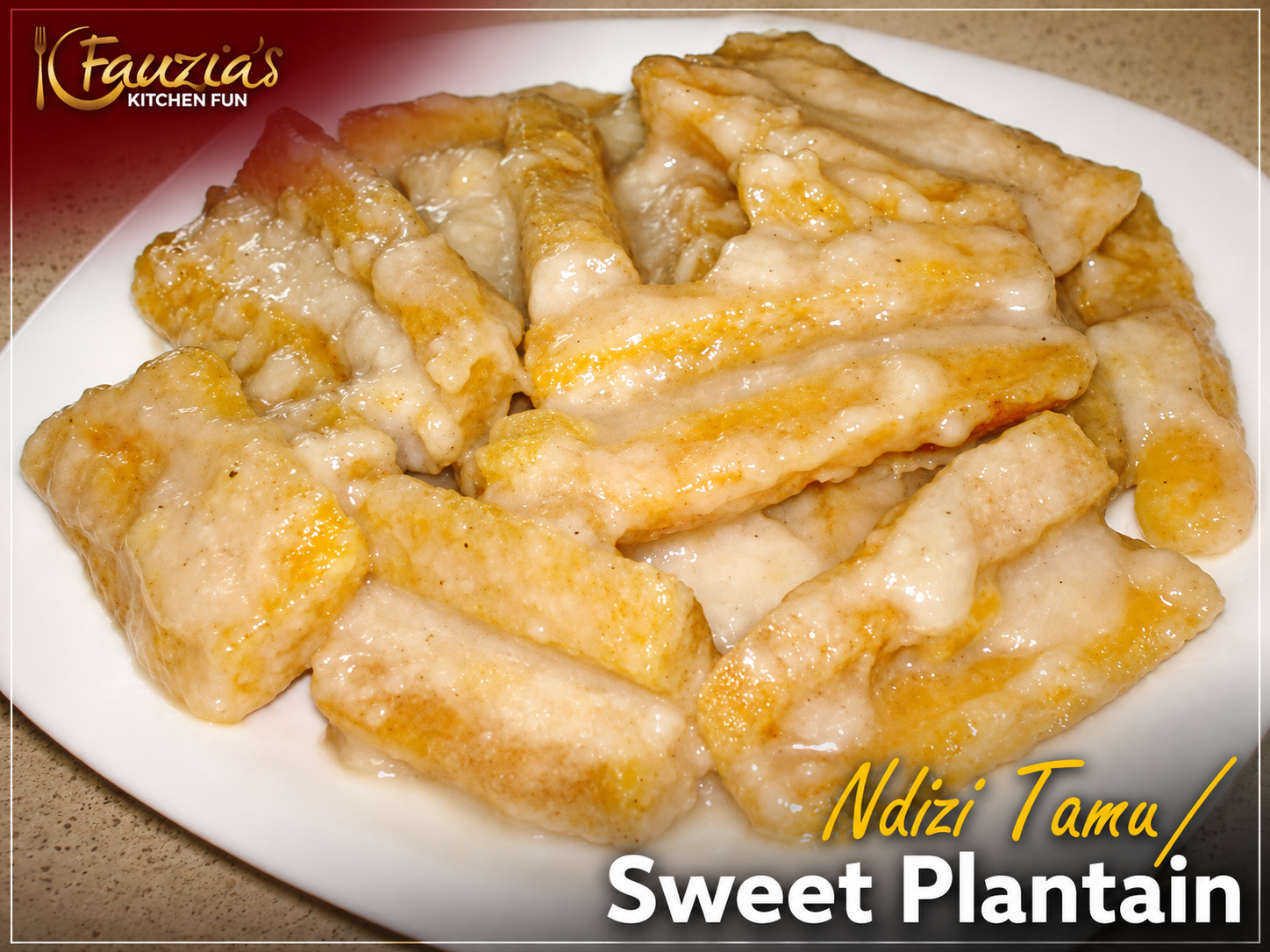 Ndizi Tamu/Sweet Plantain (cooked in Coconut Milk)