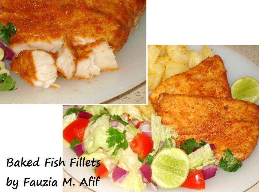 Baked Fish Fillets Fauzia S Kitchen Fun