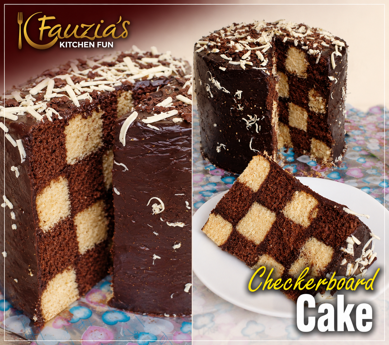 How to Assemble a Checkerboard Cake without the Special Pans
