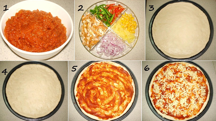 EASY Pan Pizza In 3 STEPS! How to make pizza in a pan