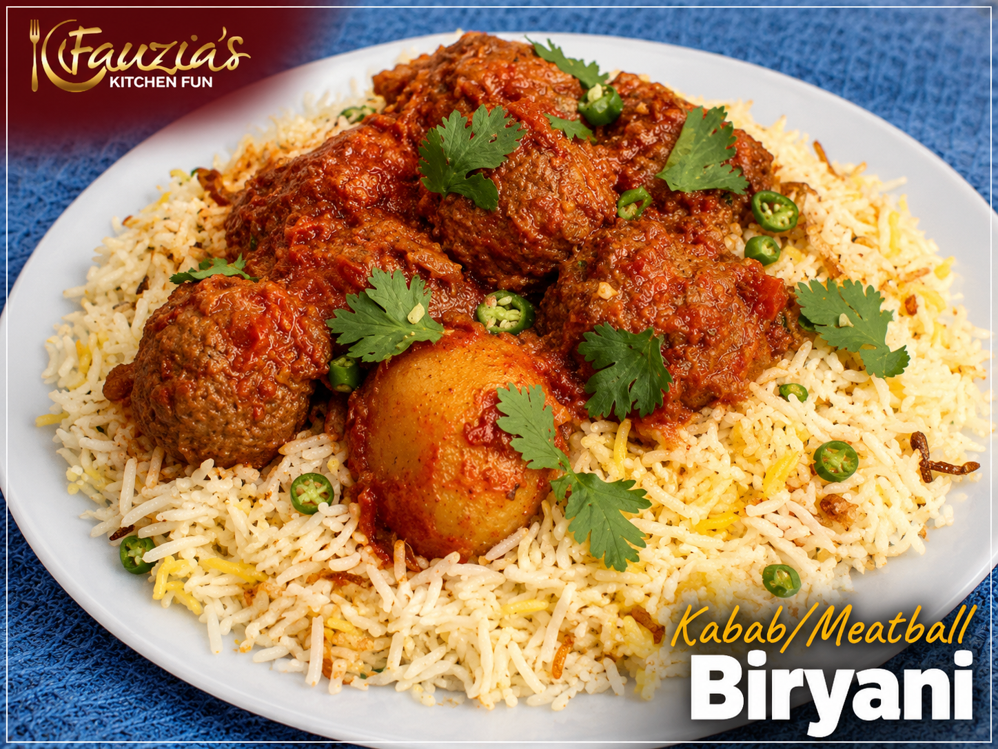 Kabab/Meatball Biryani