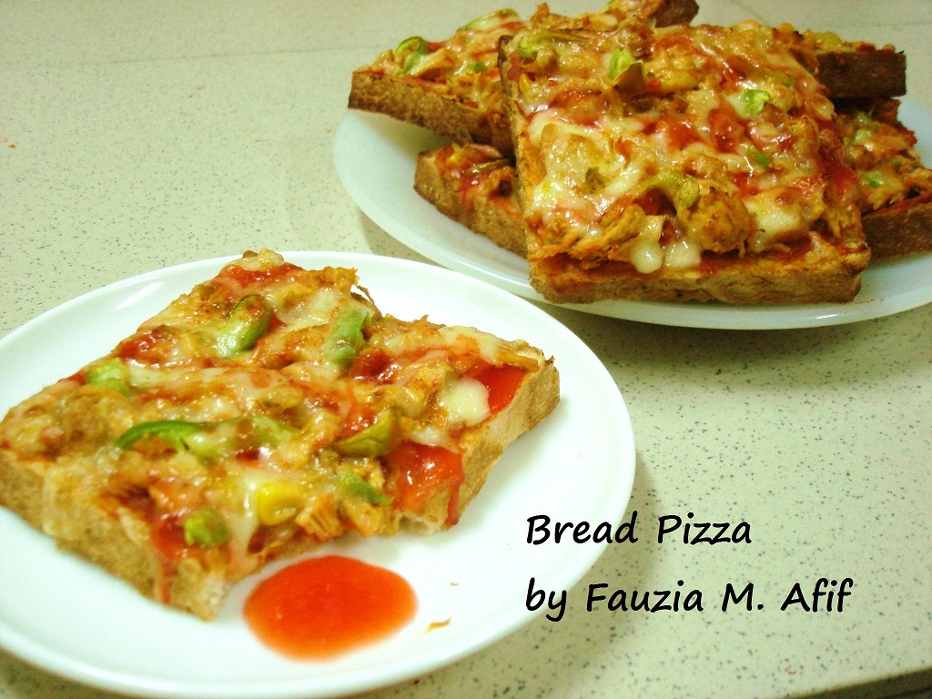 Bread Pizza Fauzia S Kitchen Fun