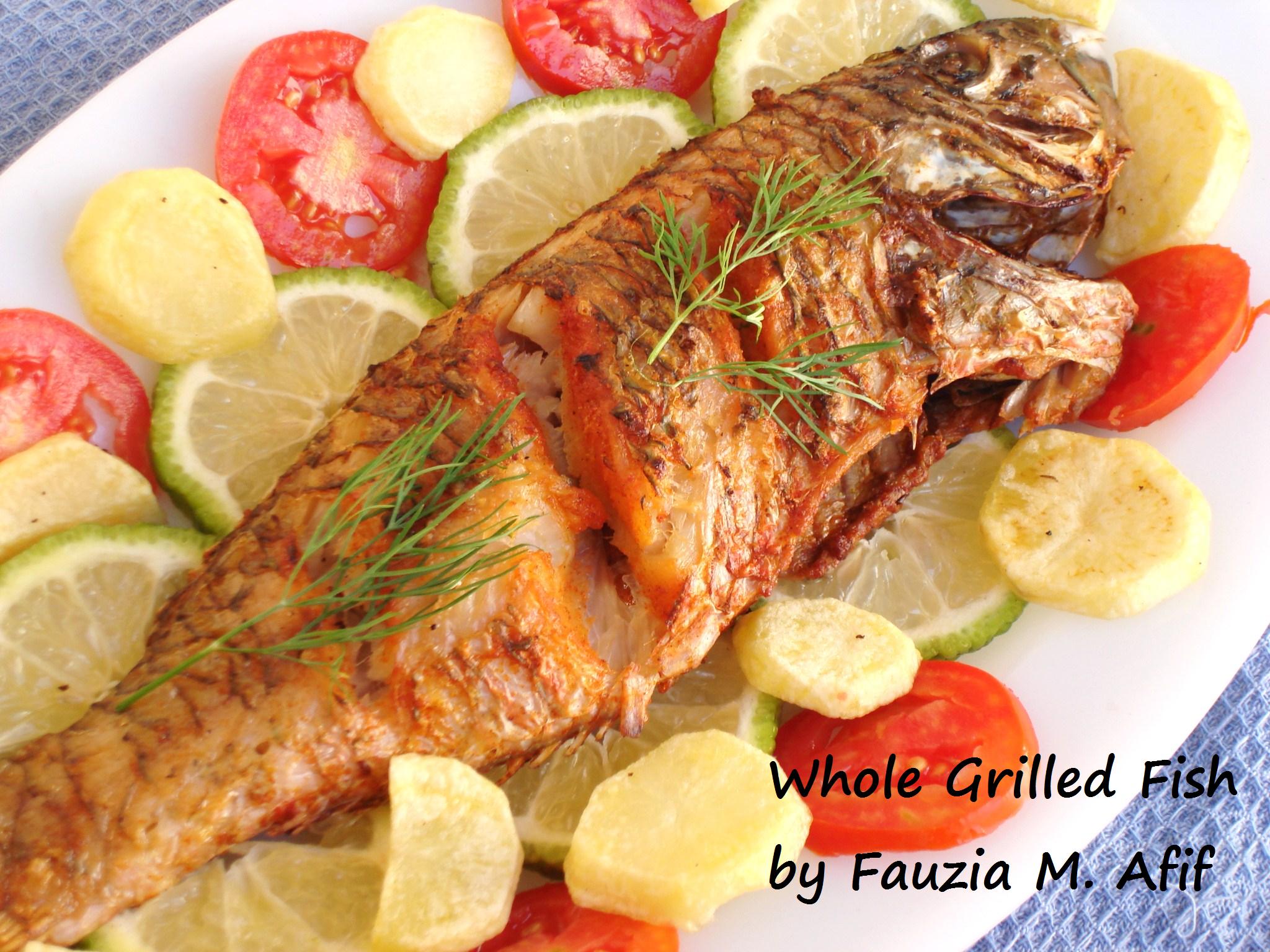 Whole Grilled Fish - Fauzia’s Kitchen Fun