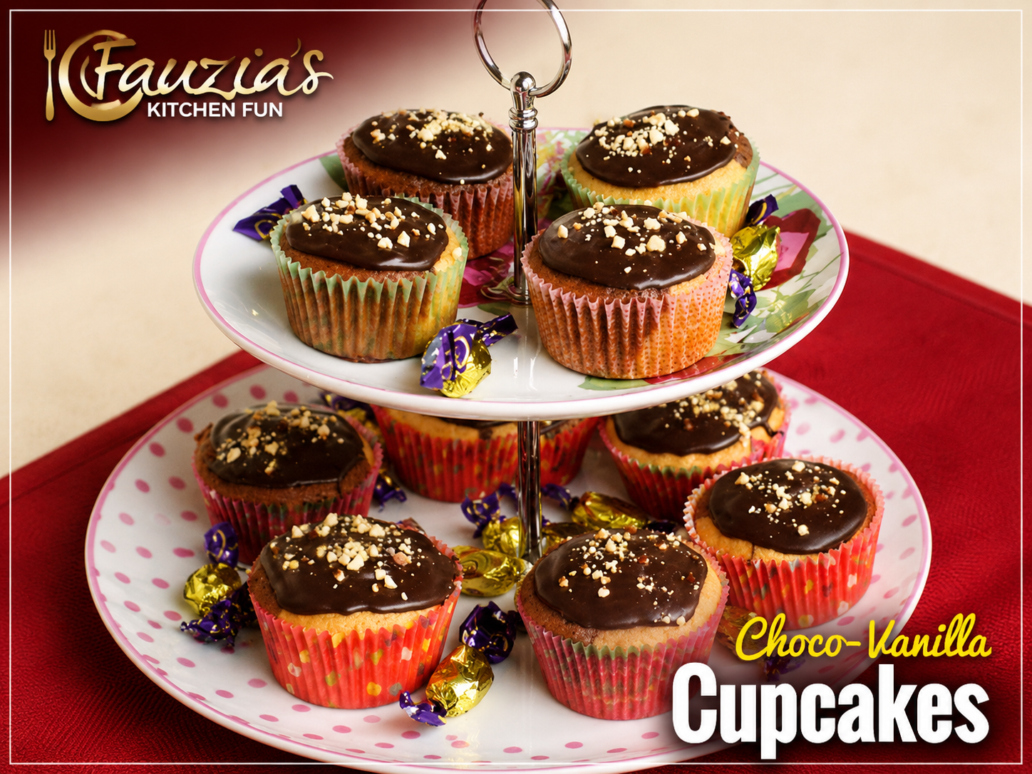 Choco-Vanilla Cupcakes