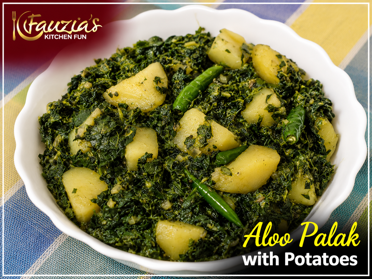 Aloo Palak (Potato in Spinach)