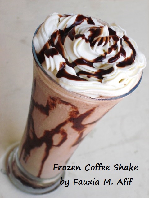 Frozen Coffee Shake Fauzia S Kitchen Fun