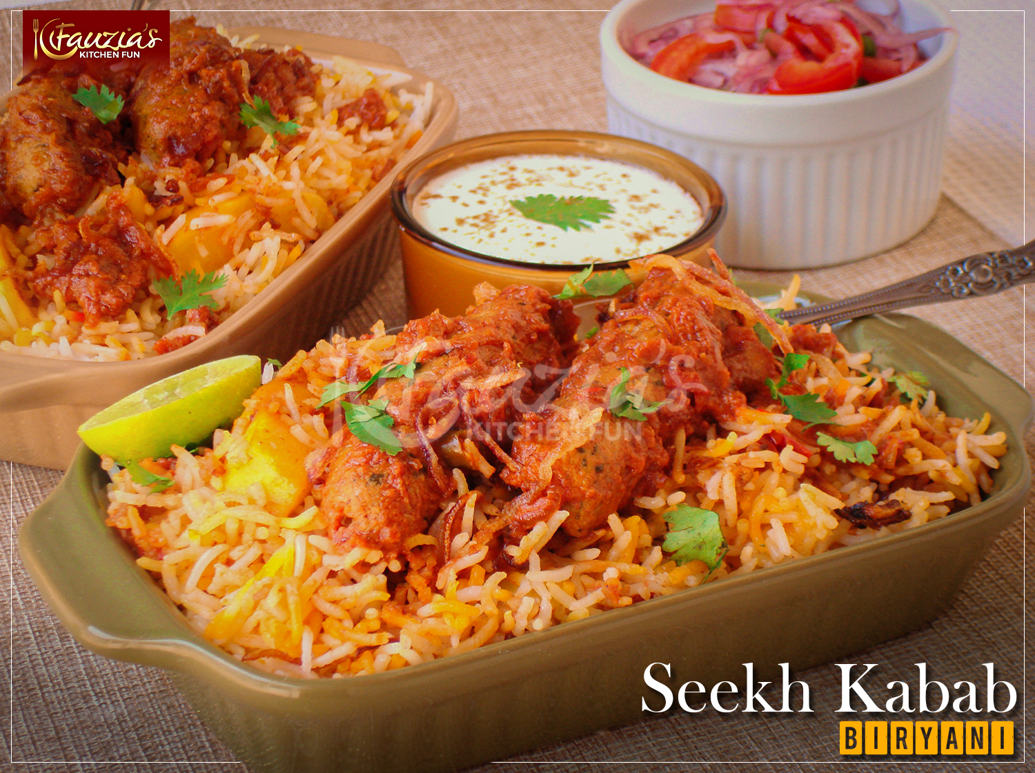 Seekh Kabab Biryani Fauzia S Kitchen Fun