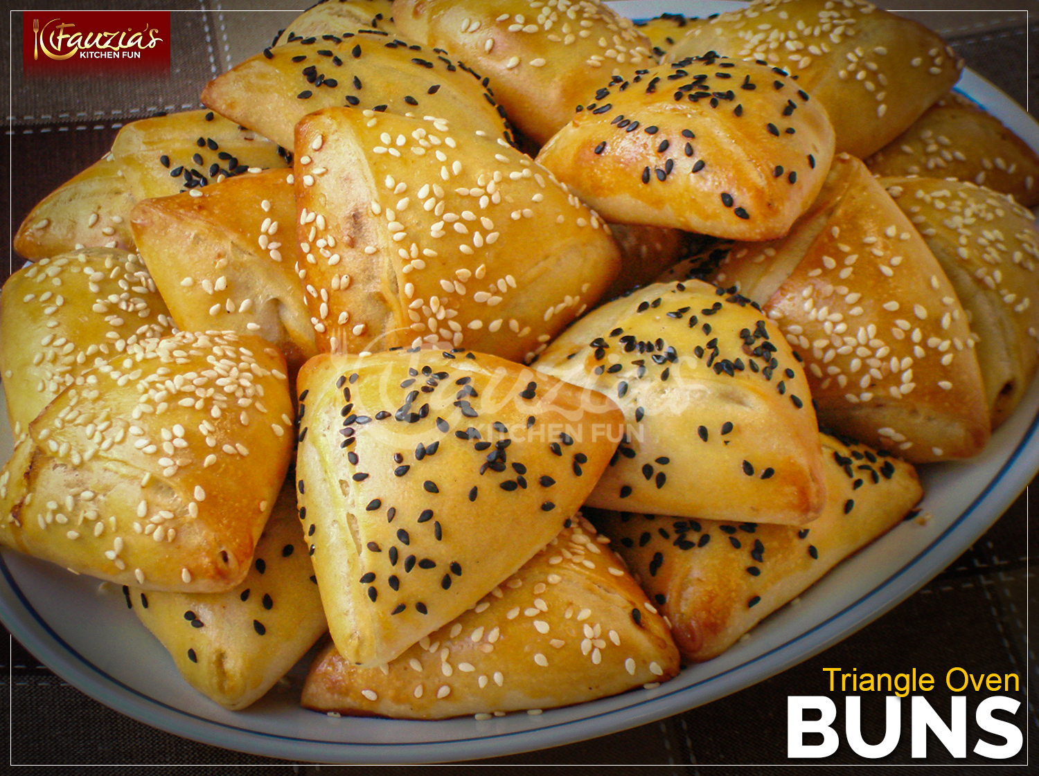 Triangle Oven Buns Step By