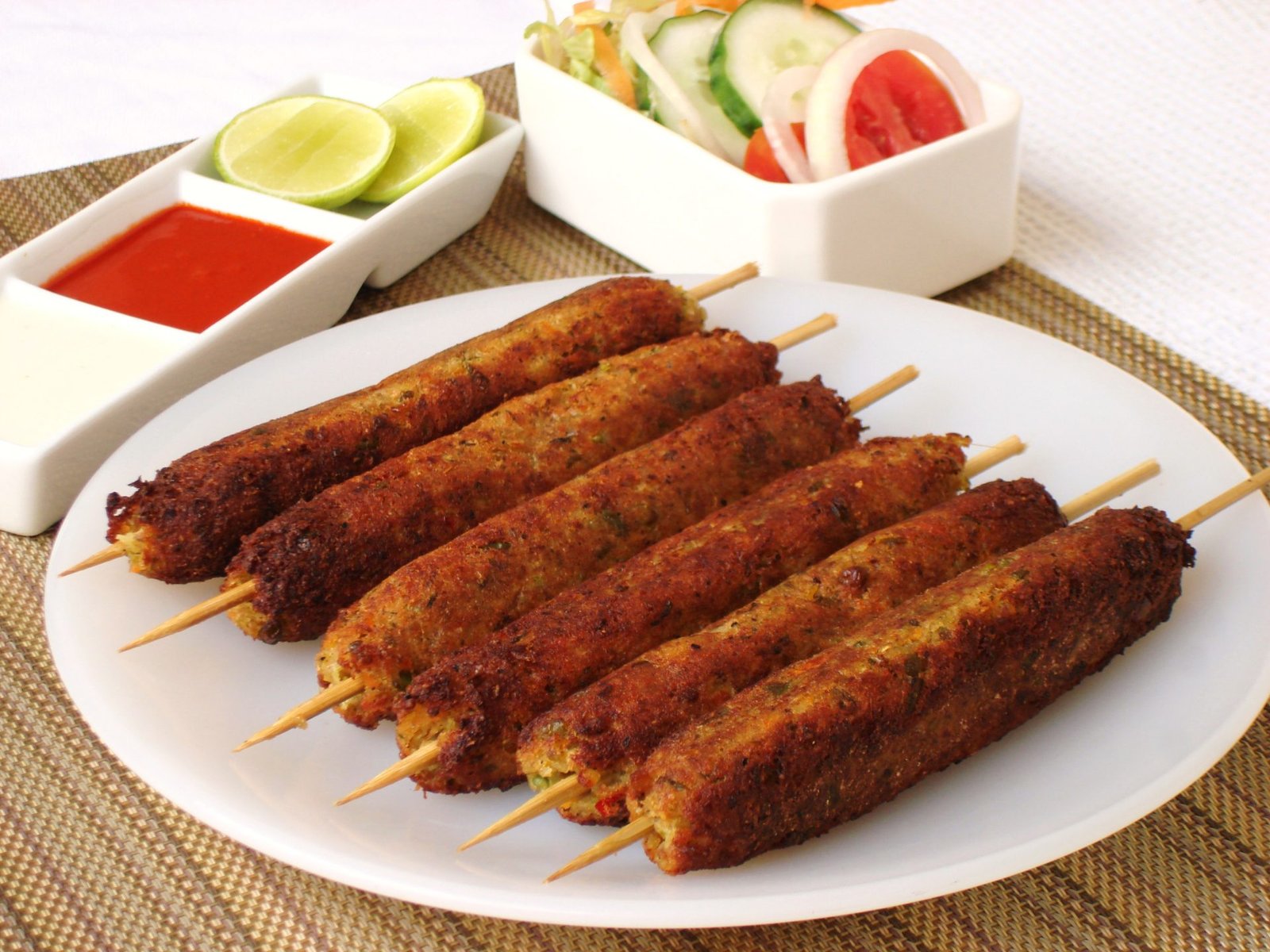 Vegetable Seekh Kababs