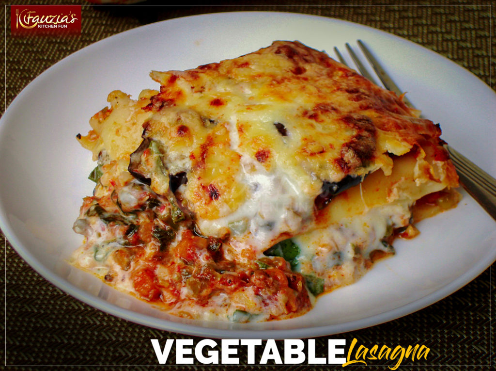 Vegetable Lasagna Fauzia S Kitchen Fun