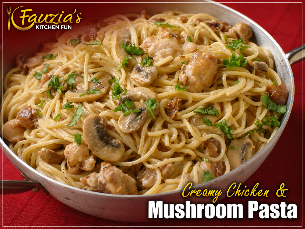 Creamy Chicken & Mushroom Pasta