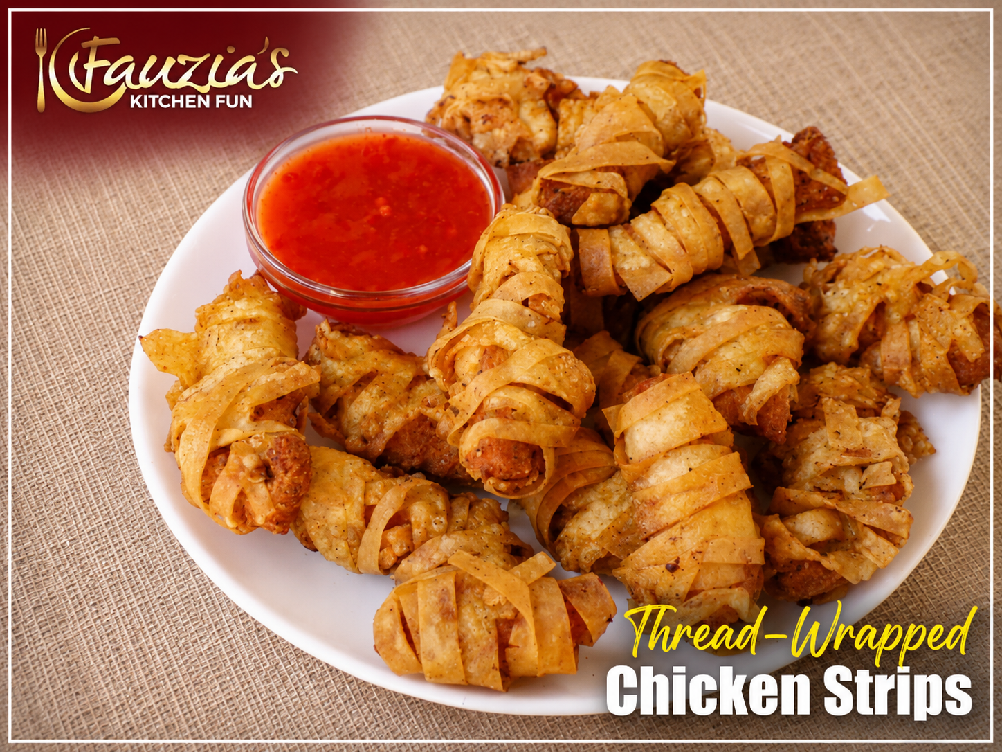 Thread-Wrapped Chicken Strips