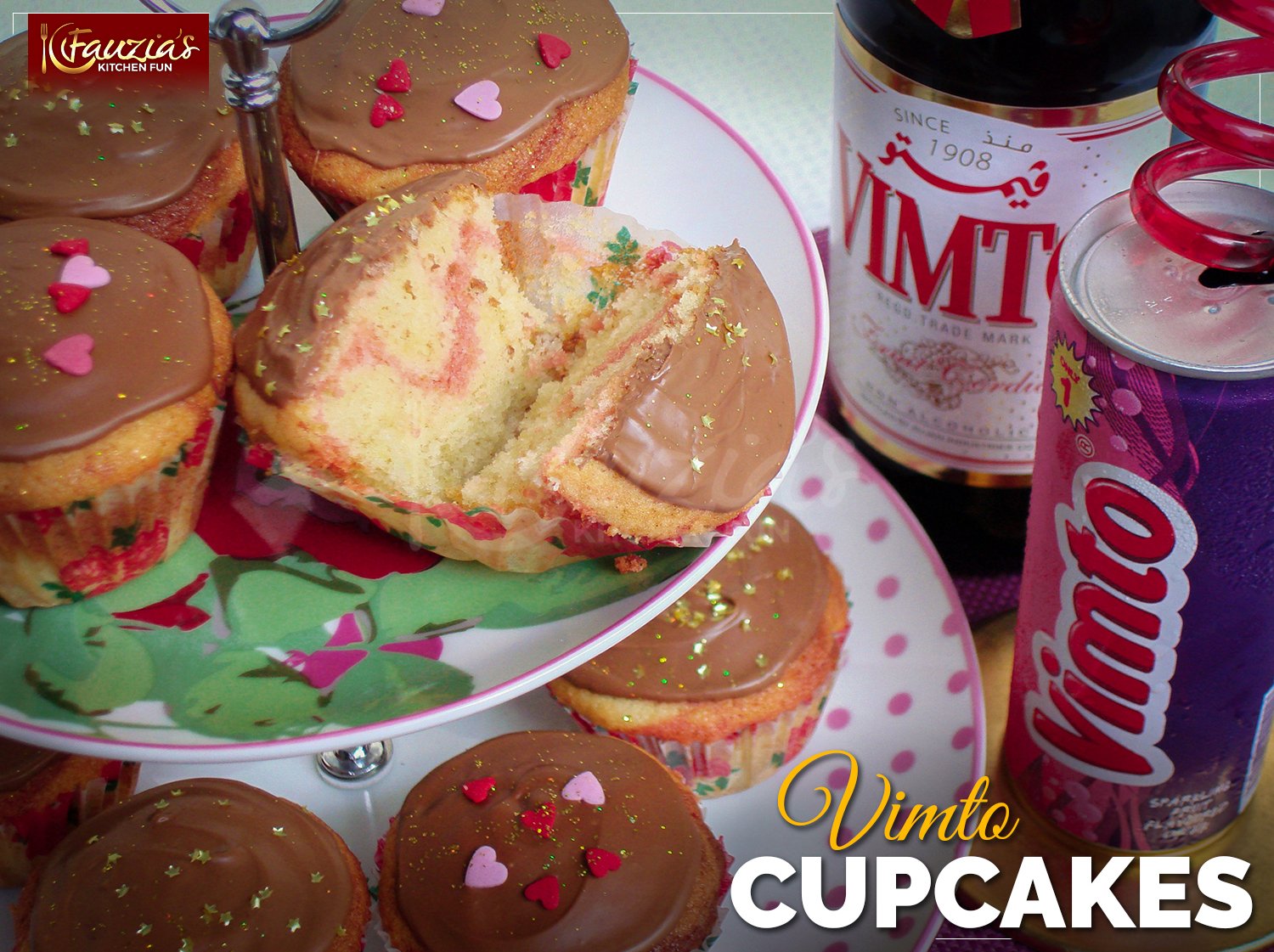 Vimto Cupcakes