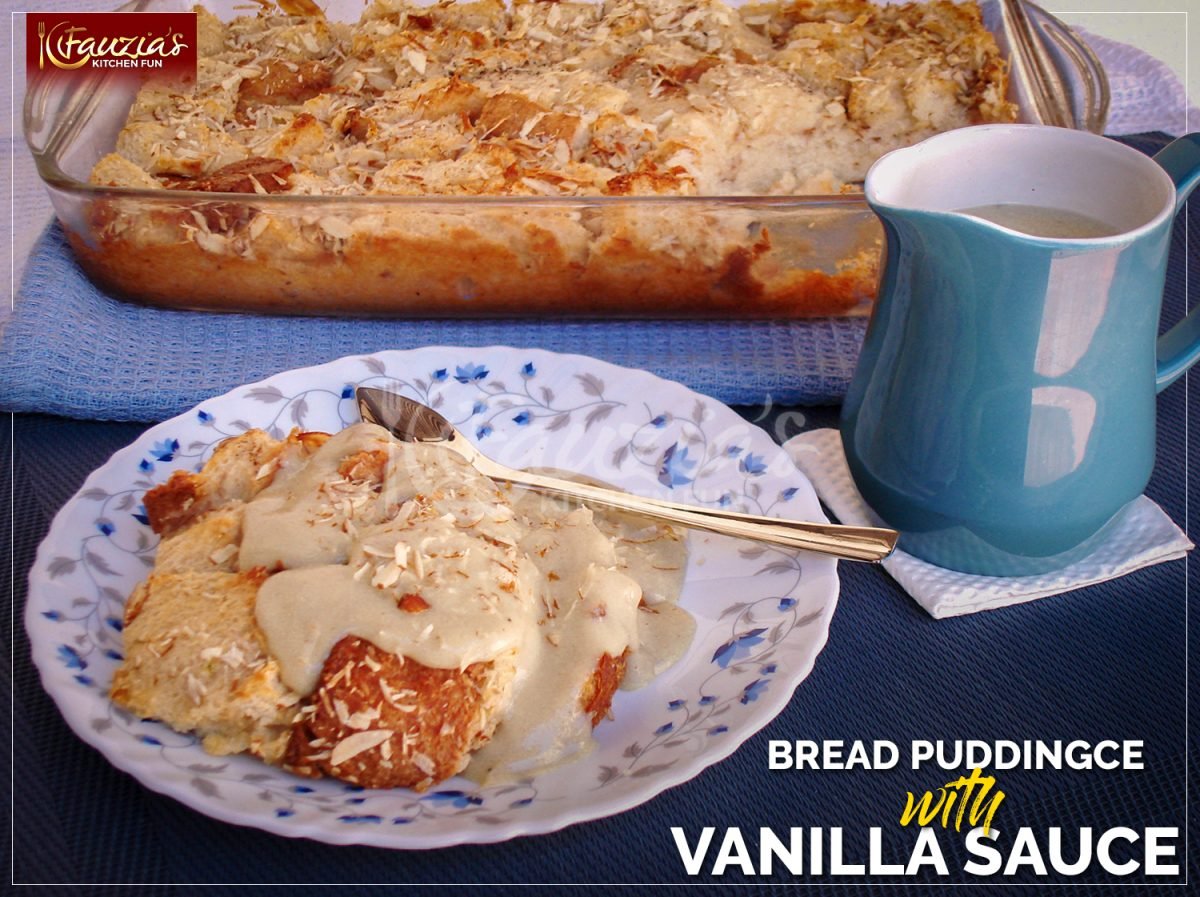 Bread Pudding with Vanilla Sauce