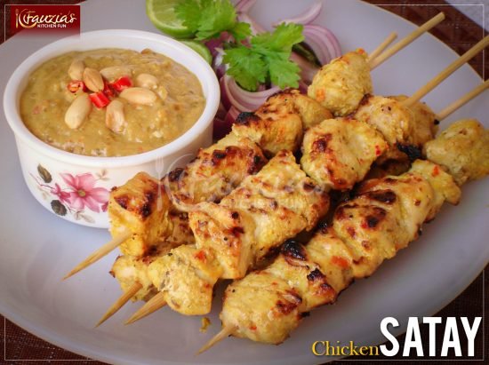 Chicken Satay with Peanut Sauce