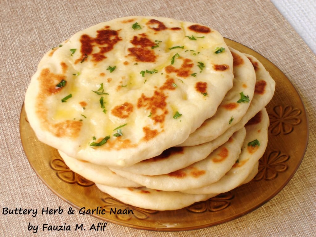 Buttery Herb Garlic Naan