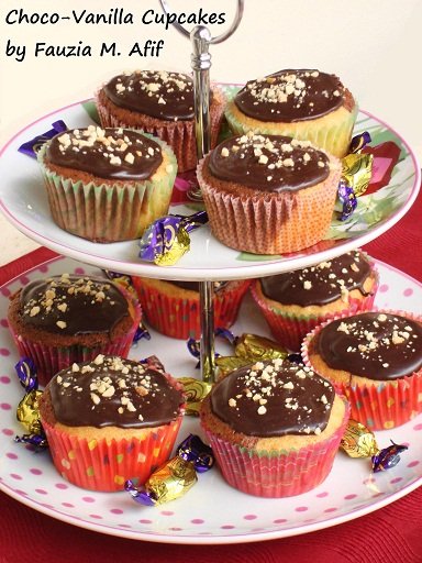 Choco-Vanilla Cupcakes