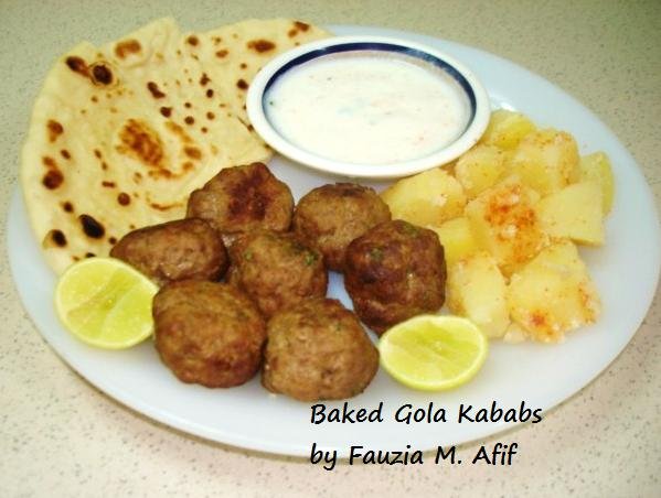 Baked Gola Kababs