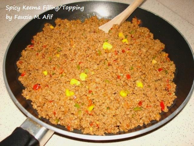 Spicy Keema Filling/Topping