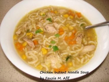 Chicken Instant Noodle Soup