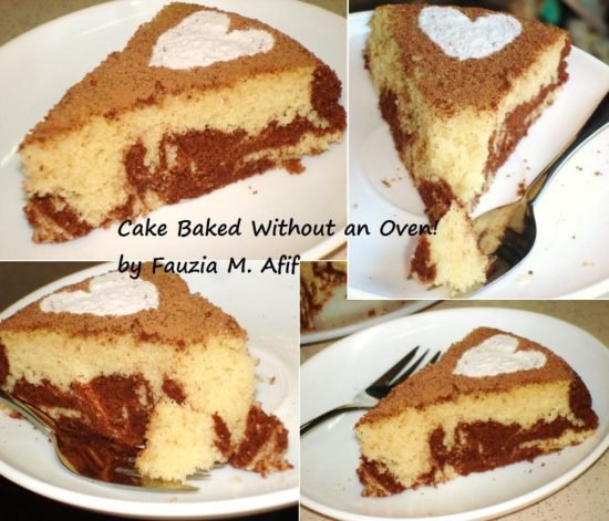 Marble Cake (Baked Without Oven)