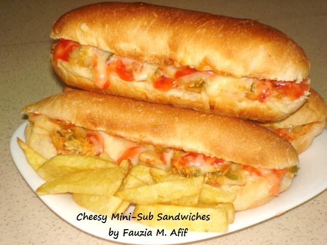 Cheesy Mini-Sub Sandwiches