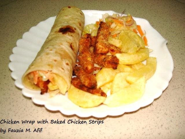 Chicken Wraps with Baked Chicken Strips