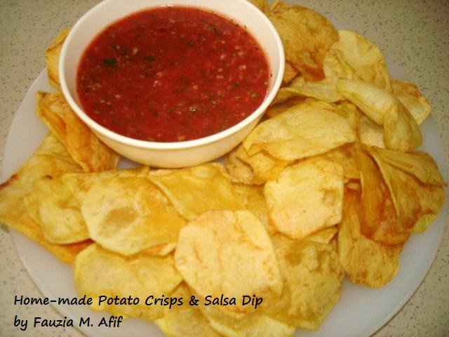 Potato Crisps/Chips with Salsa