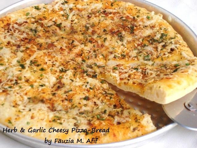 Herb & Garlic Cheesy Pizza-Bread