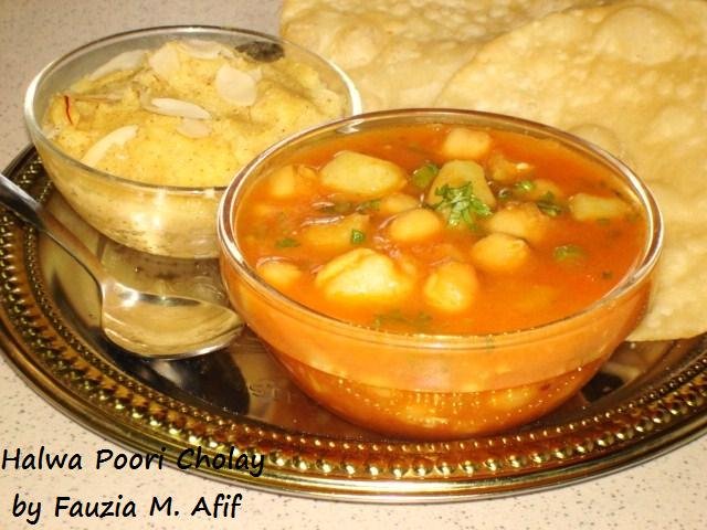 Halwa Poori Cholay