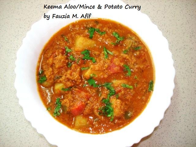 Keema Aloo/Minced Meat and Potato Curry