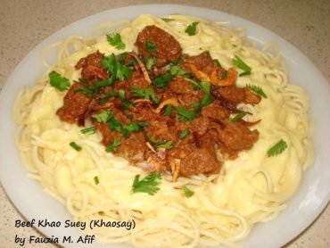 Beef Khao Suey (Khaosay)