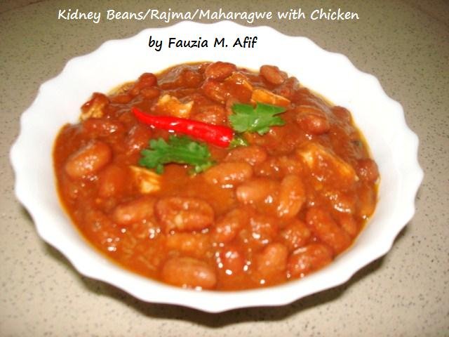 Kidney Beans /Rajma /Maharagwe with Chicken