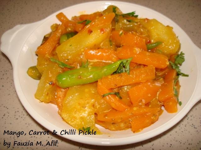 Fresh mango & Carrot Achar/Pickle