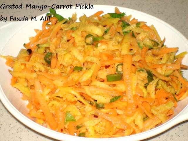 Grated Mango-Carrot Pickle