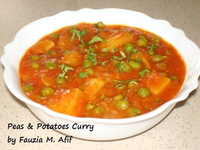 Peas & Potatoes Curry (Aloo Matar)