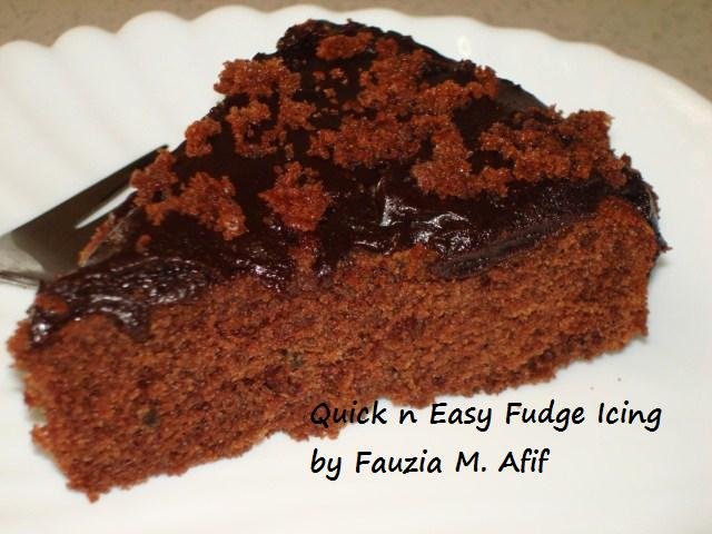 Quick & Easy Fudge Icing